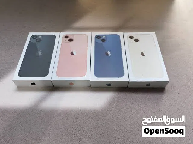 ايفون 13 جديد كفالة الشرق الأوسط بسعر مميز بجميع الذواكر (128&256)