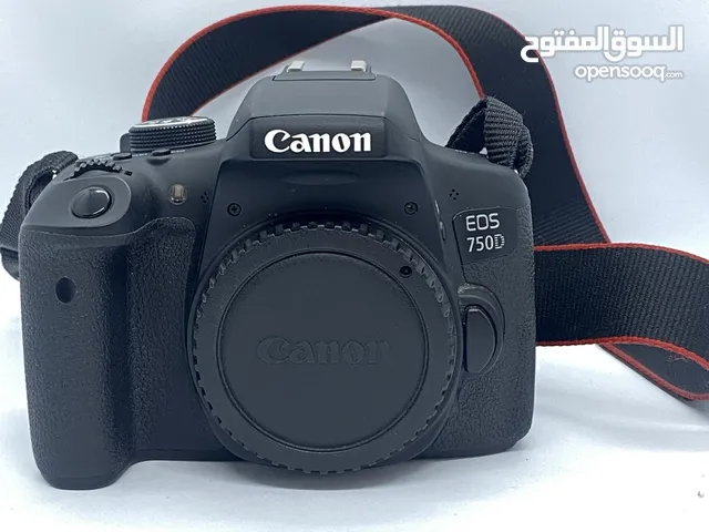 كاميرا كانون 750D مع أغراضها كاملة