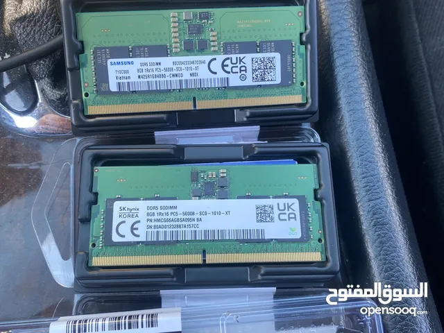 ابيع: ram ddr5 5600mhz 8x2 16gb لابتوب