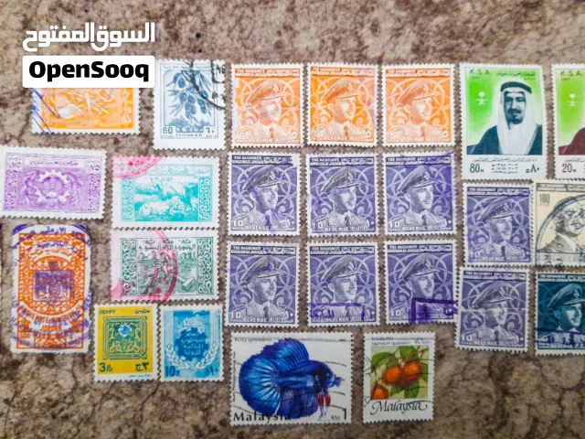 * مجموعة طوابع منوعة عدد 28 طابع للبيع *