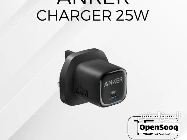 ANKER Charger 25W Adapter شاحن أنكر 25 واط عضمة شحن