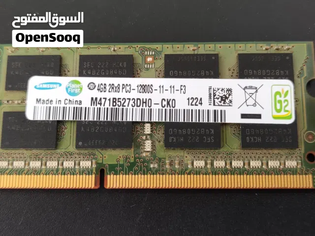 رام لابتوب 4 جيجا Samsung أصلية (DDR3) - شغالة 100%