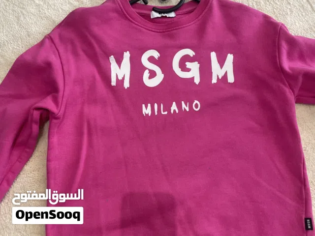 بلوفر MSGM وردي بناتي