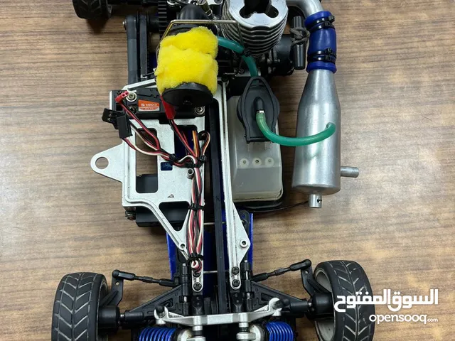 سياره thunder tiger rc car للبيع  السياره بحاله الوكاله  تشتغل السياره ببنزين الطيارات (النايترو)