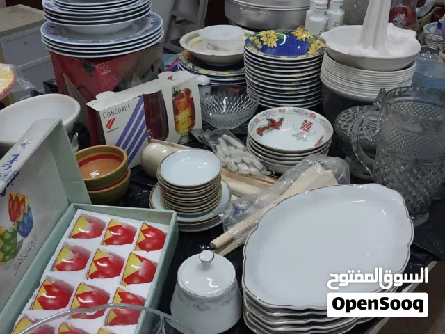 اواني منزلية قزاز كريستال خزف حافظات أصلية للبيع مجزء طقم او مجموعات مجزءه انواع أصلية مخزنة
