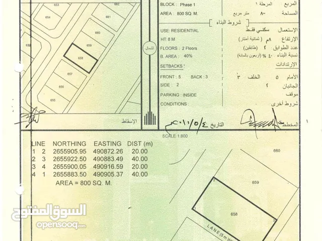 Residential Land for Sale in Al Batinah Saham