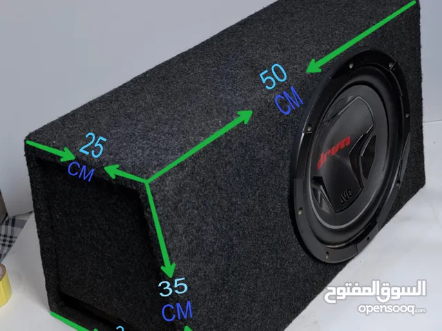 صبووفر JVC KENWOOD 1400واط دابل كويل بالصندوق JVC KENWOOD 1400W Dual Coil Subwoofer with its box