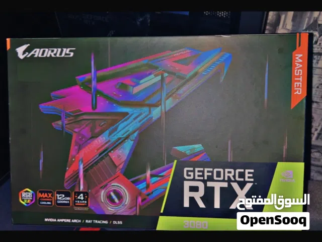 للبيع كرت 3080/12GB عليه كفاله لشهر 6 اعلى فئه