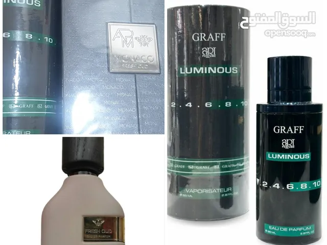 عطور أصلية للبيع Monaco fresh oud و Graff luminous
