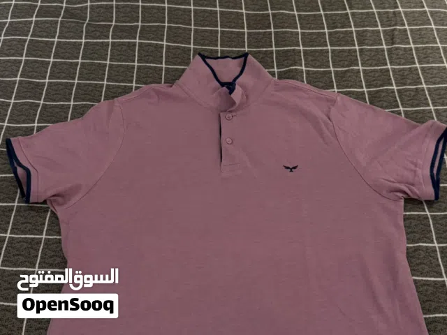 تيشيرت وردي مستعمل مقاس XL