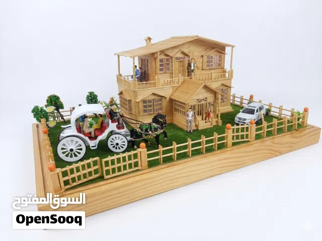 Hand crafted miniature dream home (Mansion!) and a graceful Horse-drawn carriage