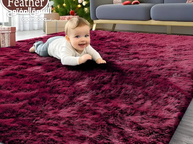 سجاد أرض فرو عشبي كثيف بعدة مقاسات وألوان مميزه وراقيه اكبر مقاس 2×3  بسعر 13500