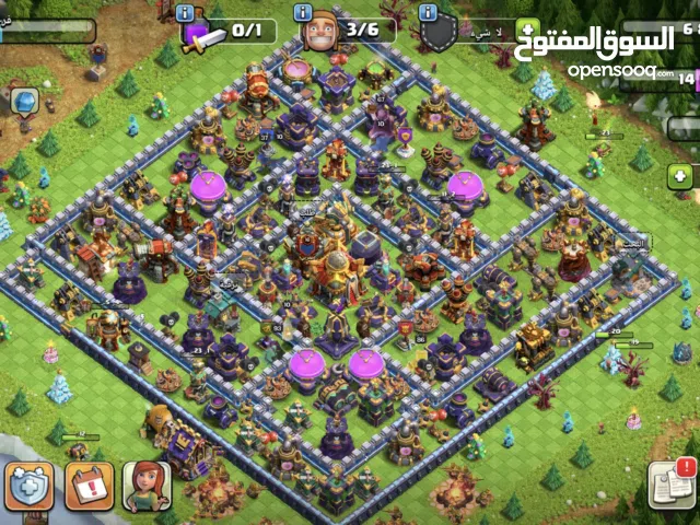 للبيع حسابين كلاش اوف كلانس ويا كلان لفل16 كركوك