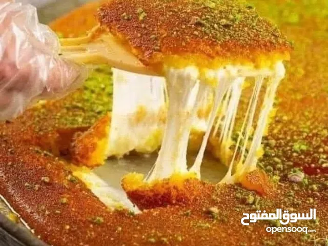 عمل الكنافه بالموقع مشغل حلويات وكنافه الرمله