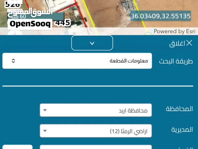 ارض سكنية للبيع الرمثا