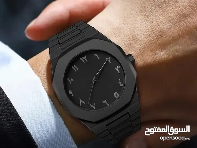 ساعات ترند جديد تلبق لاي لبسه موجود 3 الوان (اسود/ازرق/زيتي)