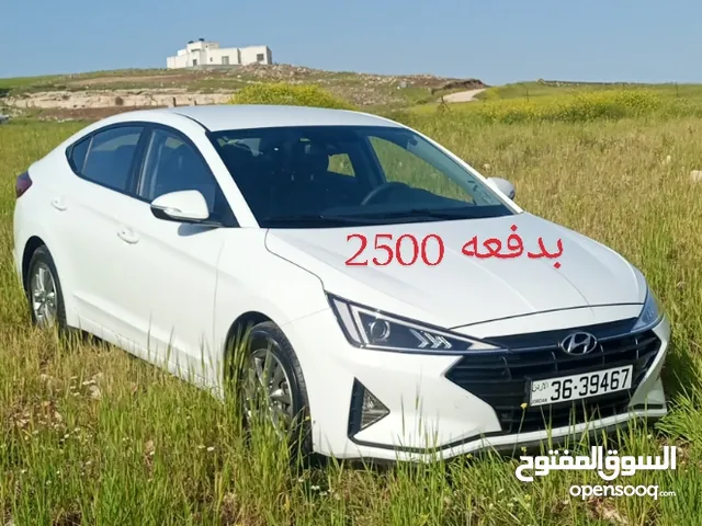 هونداي افانتي AD  ابيض 2020 فل وارد كوري جمرك جديد وفحص كامل واقساط عالهويه