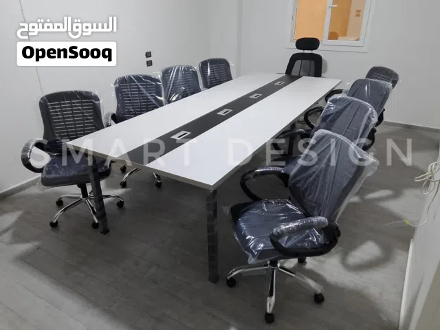 ترابيزات اجتماعات خلايا عمل مكاتب مديرين مكاتب موظفين مكاتب استقبال متاح جميع فرش الاثاث المكتبي