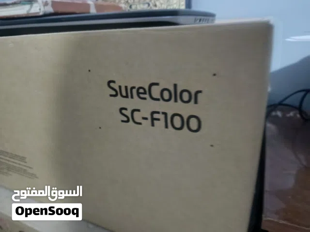 طابعة ابسون f100 se للطباعة الحرارية بي جميع انواعها قاعدة معاها الضمان موجود