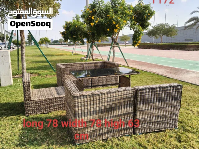 Outdoor rattan sofa chair table swing