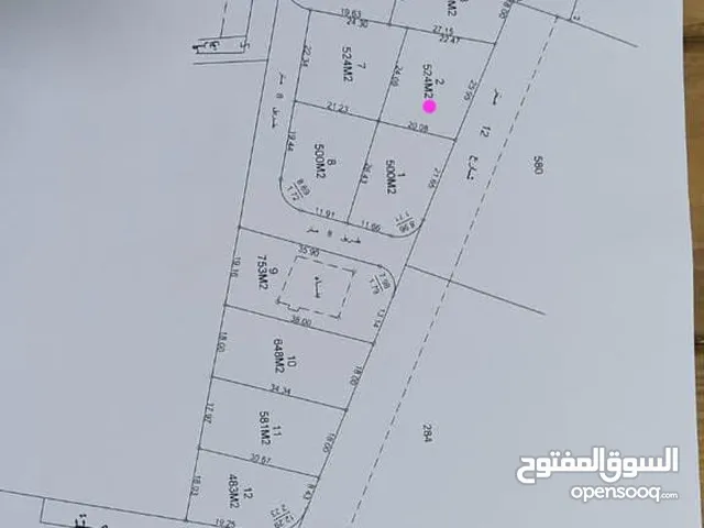 650 متر مادبا جرينه سكن ج مزروعه بالزيتون المثمر على شارع 12 م