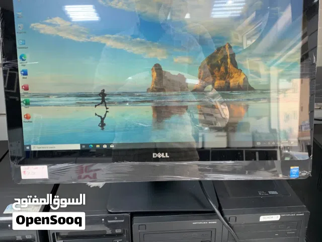 Dell core i7 gen All in one pc touchscreen ram 8 gb ssd 256 gb 24 inch display size