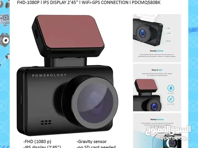 Powerology dash camera pro black pdcmq580bk ll Brand-New ll