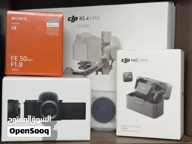 كاميرا مع أغراضها للبيع + مايك DJI