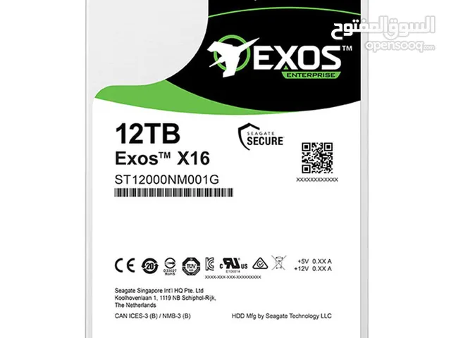 هاردات Seagate Exos سعة 12 تيرا بايت مع توفير نسخ محتوى لمحلات الانترنت والشبكات اللاسلكية