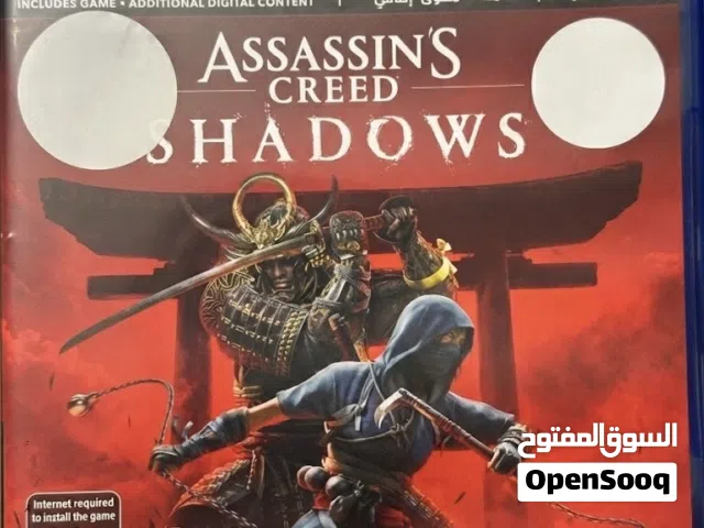 Assassin’s Creed’s shadows عربي مستعمل نظيف جدا نسخه خاصه مع عربي