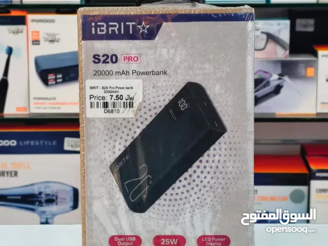 IBRIT S20 pro Power Bank 20,000mAh .