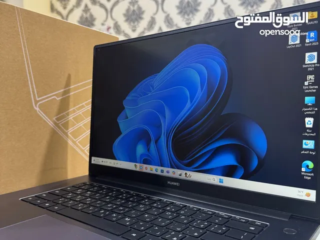 لابتوب هواوي D16مستخدم استخدام جدا قليل نضافه 99 بالميه كامل مع ملحقاته مع كارتونه