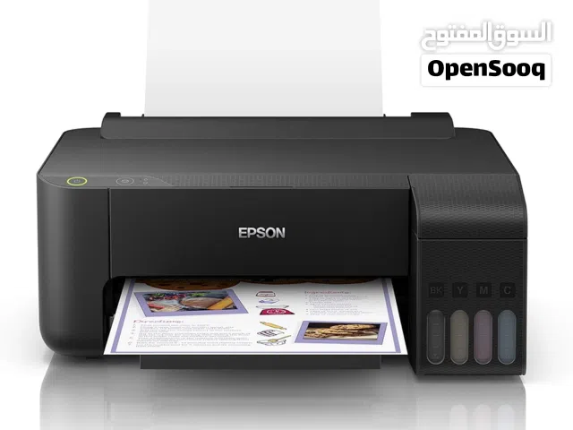 طابعة Epson L1110 Printer  بحالة الزيروووو حرفيا بدون مبالغة بالكارتونة و الفاتورة ( تم استخدمها مرا