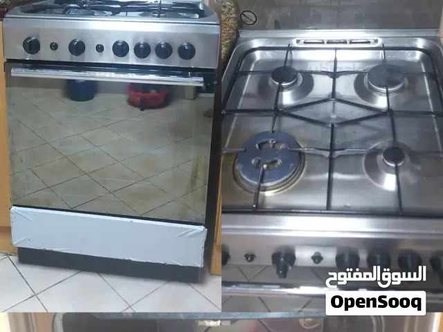 Stainless Steel 4-Burner Gas Cooker with Oven - Good Working Condition