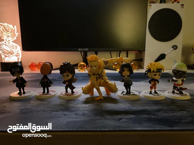 7 مجسمات ناروتو 6 صغار وواحد اكبر السعر 6،500