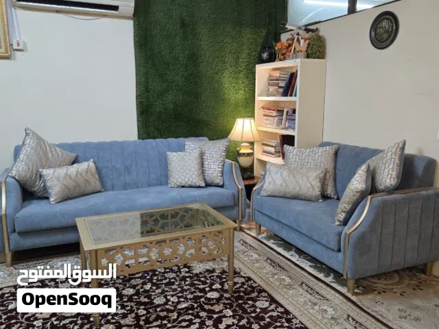 Elegant 3 and 2 Seater Sofa Set with Glass Coffee Table