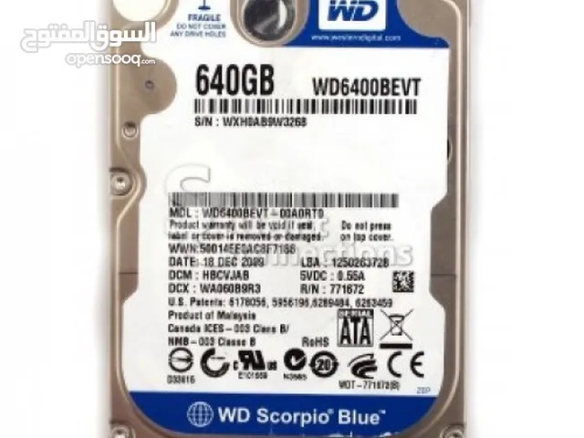 هاردات لاب 640 جيجا استيراد هيلثات 100% بسعر 600 جنيه
