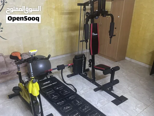 معدات رياضية للبيع كرسي رفع الأثقال متكامل مع دراجة تمارين بدنية منتازة