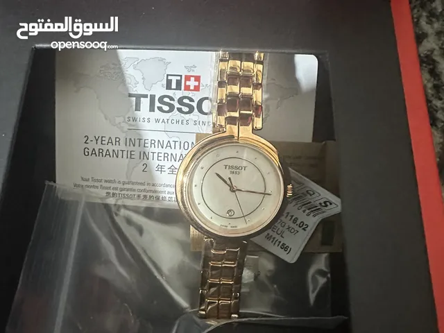 ساعه Tissot ستاتي لون ذهبي جديد من Time center للبيع