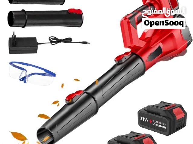 هوفر بلورضخم 6 سرعات شحن مع بطاريتين قوي جدا لتنظيف أوراق الشجر والغبار والتراب وتوليع الفحم