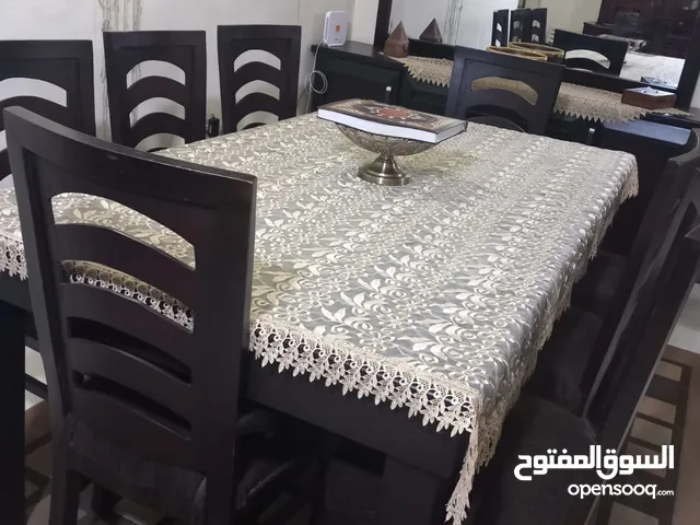 طاوله سفره مع 8 كراسي خشب زان اقرأ الوصف ضروري جدا