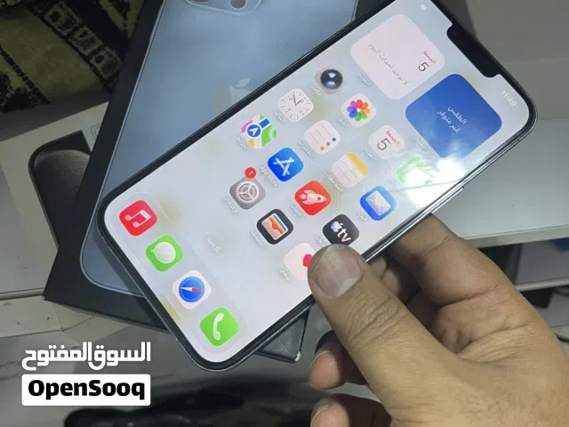 ايفون 13بروماكس 256 تلفون فقط ضهر مبدل