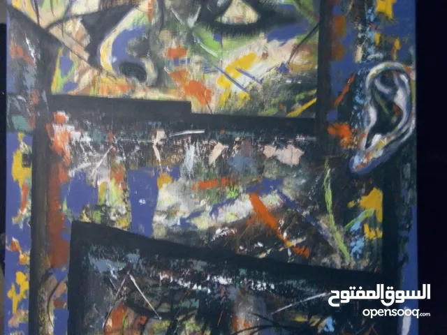 رسم الوان زيتيه على كنفس قياس 80*120