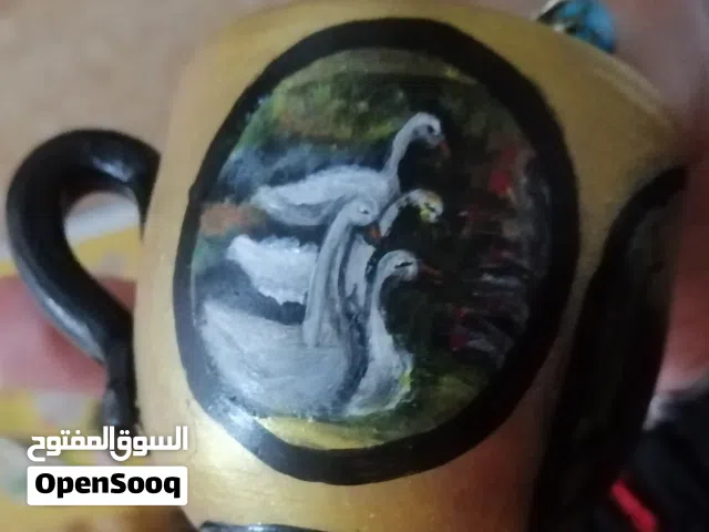 فنجان برسم يدوي تحفه فنيه
