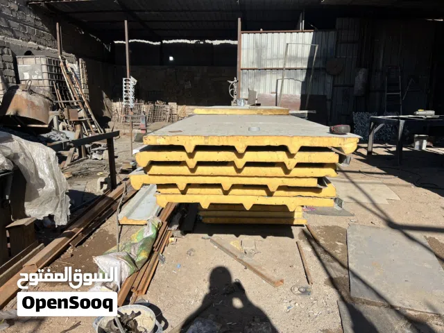 سندويج بنل سقفي وجداري لسقفي طول 550 عدد 6 وطول 450 عدد 4 ولجداري 3متر عدد 6 مستخدم قليل كلش نضيف