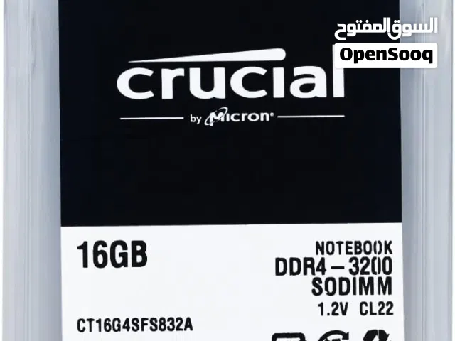 طقم ذاكرة وصول عشوائي (RAM) للكمبيوتر المحمول من نوع Crucial 32GB