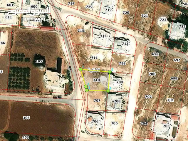 أرض للبيع قطعة أرض سكنية مادبا الخطابية حنو الكفير بموقع مميز بمساحة 612 م