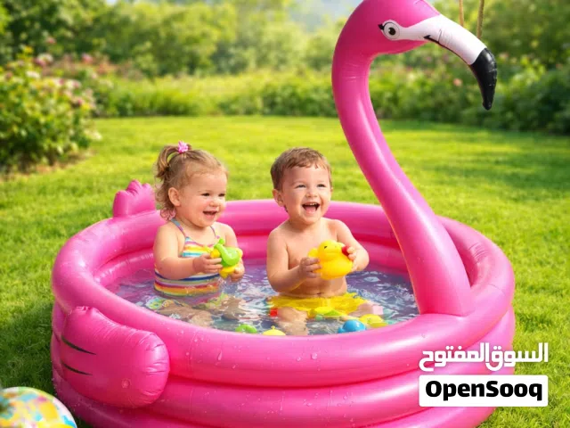 مسبح فلامينجو القابل للنفخ للأطفال