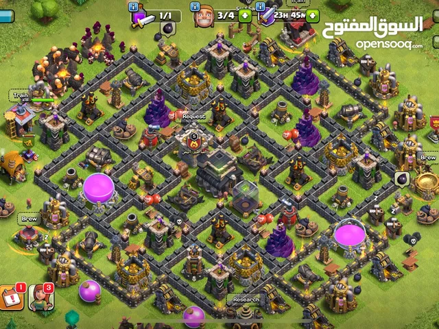 قرية كلاش اوف كلانس مستوى 69 بسعر حرق