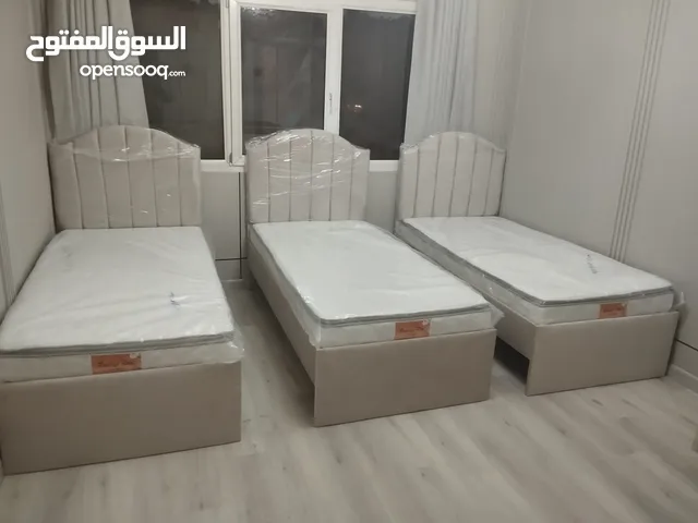 Brand New Single Bed with mattress only 300 All colour available سرير فردي جديد مع فرشه